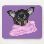 Black and Tan Chihuahua Puppy Muismat (Voorkant)