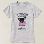 Black and Tan Chihuahua Puppy T-shirt (Design voorkant)