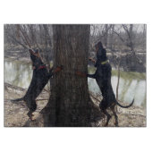 Black and Tan Coon Hounds Treing Cutting Board Snijplank (Voorkant)