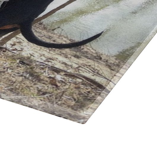 Black and Tan Coon Hounds Treing Cutting Board Snijplank (Hoek)