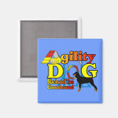 Black_and_Tan_Coonhound Agiliteit Magneet (Voorkant / Achterkant)