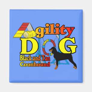 Black_and_Tan_Coonhound Agiliteit Magneet