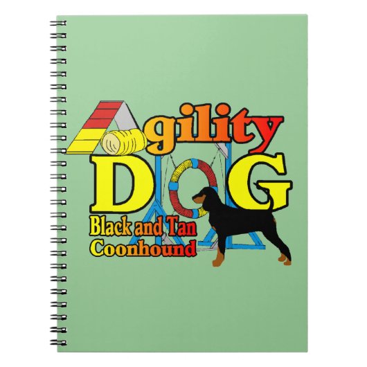 Black and Tan Coonhound Agility Notitieboek (Voorkant)