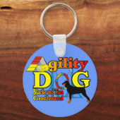 Black_and_Tan_Coonhound Agility Sleutelhanger (Voorkant)
