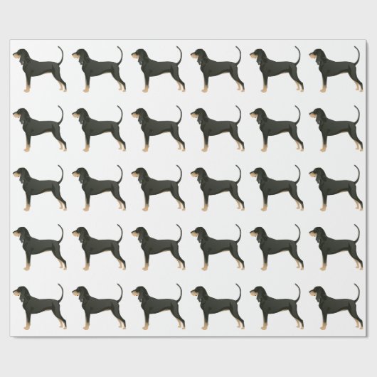 Black and Tan Coonhound Basic Breed  Cadeaupapier (Vlak)