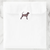 Black and Tan Coonhound BFF Sticker (Tas)