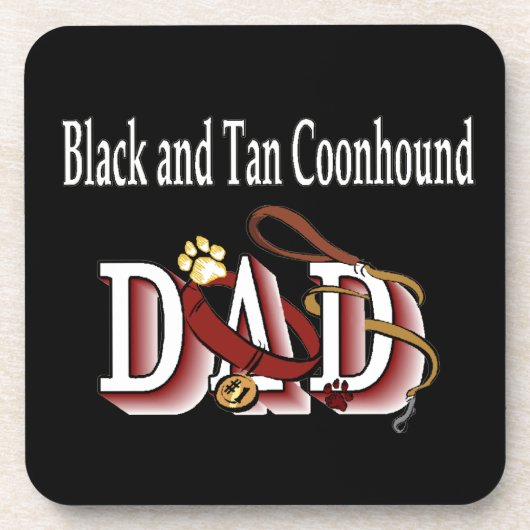 Black and Tan Coonhound Dad Drankjes Onderzetter (Voorkant)