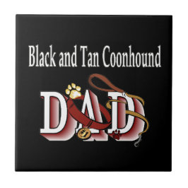 Black and Tan Coonhound Dad Tegeltje
