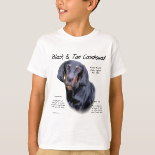 Black and Tan Coonhound Geschiedenis T-shirt
