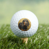 Black and Tan Coonhound Golfballen (Insitu Shirt)