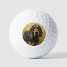 Black and Tan Coonhound Golfballen
