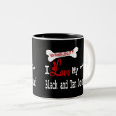 Black and Tan Coonhound (I Love) Mok (Voorkant rechts)