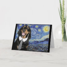 Black and Tan Coonhound in Sterrennacht, Parodie,