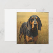 Black and Tan Coonhound Notitiekaartje (Voorkant / Achterkant)
