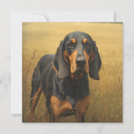 Black and Tan Coonhound Notitiekaartje