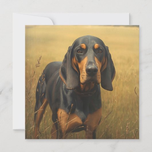 Black and Tan Coonhound Notitiekaartje (Voorkant)
