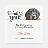 Black and Tan Coonhound Papier Servet (Voorkant)