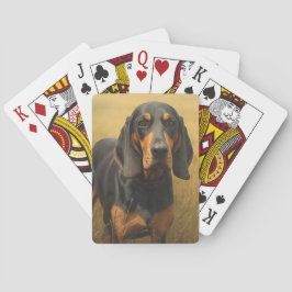 Black and Tan Coonhound Pokerkaarten