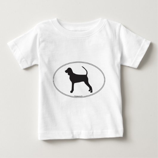 Black and Tan Coonhound Silhouette (Voorkant)