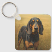 Black and Tan Coonhound Sleutelhanger (Voorkant)