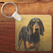 Black and Tan Coonhound Sleutelhanger (Voorkant)