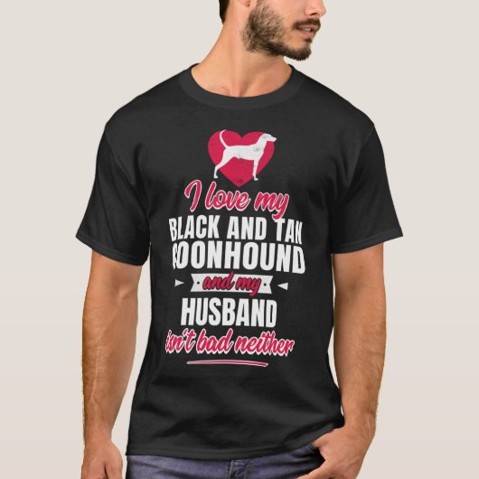 Black and Tan Coonhound T-shirt (Voorkant)