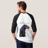 Black and Tan Coonhound T-shirt (Achterkant volledig)