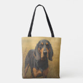 Black and Tan Coonhound Tote Bag (Achterkant)