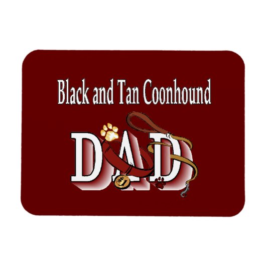 Black and Tan Coonhound vader Magneet (Horizontaal)
