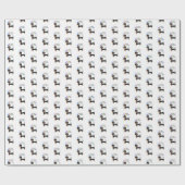 Black and Tan Dachshund Birthday Cadeaupapier (Vlak)