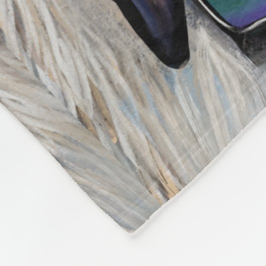 Black and Tan Dachshund Fleece Deken (Hoek)