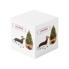 Black and Tan Dachshund Funny Kersthond Kubus