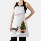 Black and Tan Dachshund Funny Kersthond Schort (Insitu)
