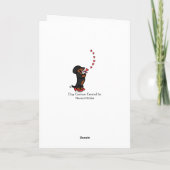 Black and Tan Dachshund Moederdag Hearts Kaart (Achterkant)
