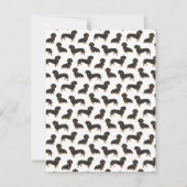 Black and Tan Dachshund Notitiekaartje (Achterkant)