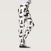Black and Tan Dachshund Pattern Leggings (Rechts)