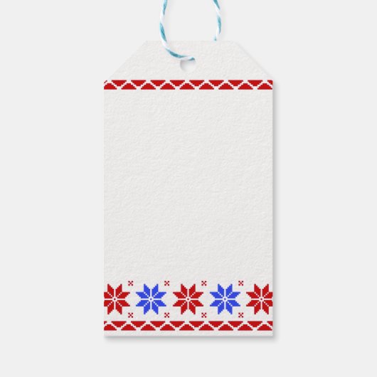 Black and Tan Dachshund Santa Cadeaulabel (Achterkant)