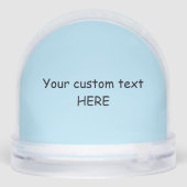 BLACK AND TAN DACHSHUND SNOW GLOBE SNEEUWBOL (Achterkant)