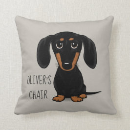 Black and Tan Dachshund | Wiener Dog Persoonlijk Kussen