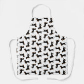 Black and Tan Dachshunds Cute Pattern Schort (Voorkant)