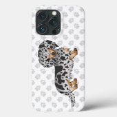 Black and Tan Dapple Long Hair Dachshund Dog Case-Mate iPhone Case (Achterkant)