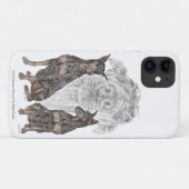 Black and Tan Doberman Dogs Case-Mate iPhone Case (Achterkant (horizontaal))