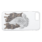 Black and Tan Doberman Dogs Case-Mate iPhone Case (Achterkant (Horizontaal))