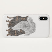 Black and Tan Doberman Dogs Case-Mate iPhone Case (Achterkant (horizontaal))