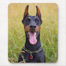 Black and Tan Doberman Pinscher Muismat
