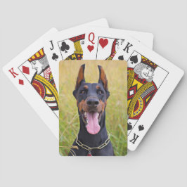 Black and Tan Doberman Pinscher Pokerkaarten