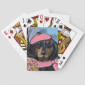 Black and Tan Doxie Pokerkaarten (Achterkant)