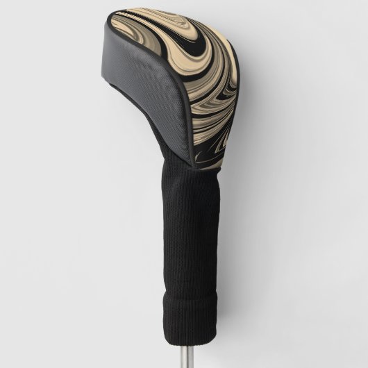 Black and Tan Floe Pattern Golfheadcover (Schuin)