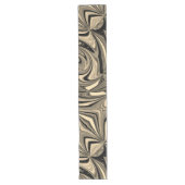 Black and Tan Floe Pattern Lange Tafelloper (Voorkant)