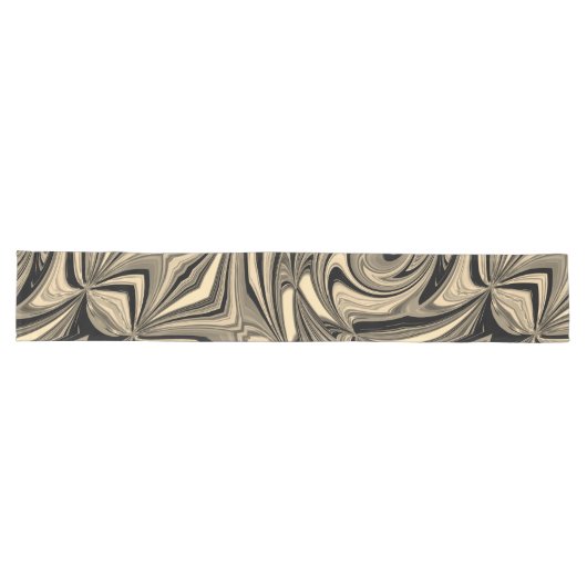 Black and Tan Floe Pattern Lange Tafelloper (Horizontaal)